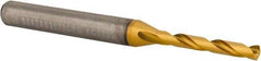 Kennametal - 1/8" 140° Solid Carbide Jobber Drill - Multilayer TiAlN Finish, Right Hand Cut, Spiral Flute, Whistle Notch Shank - All Tool & Supply