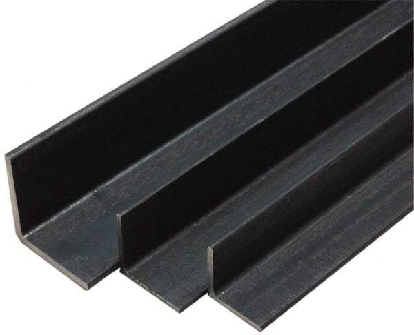 Made in USA - Low Carbon Steel, 3/16 Inch Thick Wall, Angle Iron - 1-3/4 Inch Wide x 1-3/4 Inch High x 80 Inch Long - All Tool & Supply