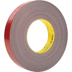 3M - 54.8m x 24mm x 12.1 mil Red Polyethylene Cloth Duct Tape - All Tool & Supply