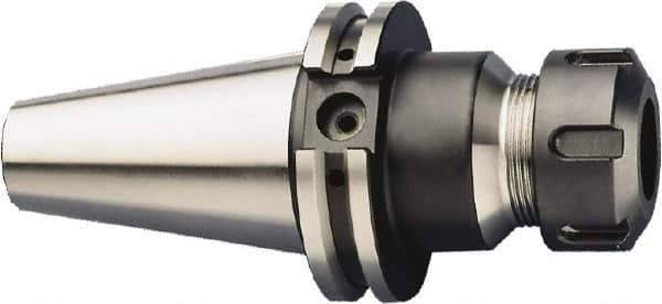 HAIMER - 2.5mm to 26mm Capacity, 70mm Projection, CAT50 Taper Shank, ER40 Collet Chuck - 0.0001" TIR, Through-Spindle - Exact Industrial Supply