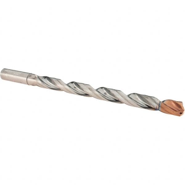 Walter-Titex - 5/8" 140° Spiral Flute Solid Carbide Taper Length Drill Bit - All Tool & Supply