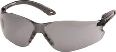 PYRAMEX - Gray Lenses, Frameless Safety Glasses - Anti-Fog, Scratch Resistant, Gray Polycarbonate Frame, Size Universal, Wrap Around - All Tool & Supply