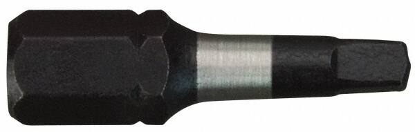 Milwaukee Tool - 1/4" Drive Insert Square Recess Bit - Exact Industrial Supply