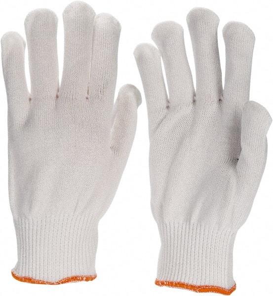 PIP - Size M Synthetic Blend General Protection Work Gloves - For General Purpose, Uncoated, Knit Wrist Cuff, Full Fingered, White, Paired - All Tool & Supply