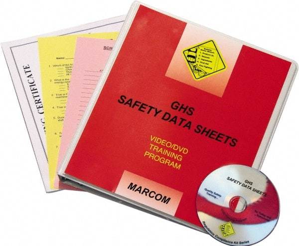 Marcom - GHS Safety Data Sheets, Multimedia Training Kit - 16 Minute Run Time DVD, 1 Course, English - All Tool & Supply