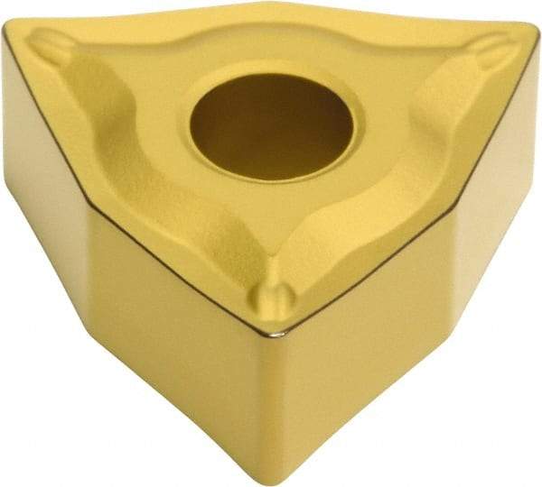 Sumitomo - WNMG431 ESU Grade AC810P Carbide Turning Insert - Al2O3 Finish, 80° Trigon, 1/2" Inscr Circle, 3/16" Thick, 1/64" Corner Radius - All Tool & Supply