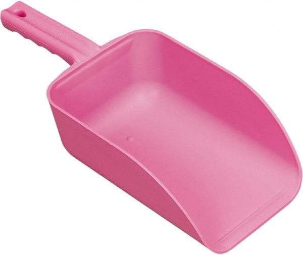 Remco - 82 oz Pink Polypropylene Flat Bottom Scoop - 5.9" Wide x 3.3" Deep Bowl, 15.1" OAL - All Tool & Supply