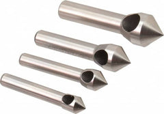 Keo - 4 Piece, 5/16 to 5/8" Head Diam, 82° Included Angle, Single End Countersink Set - All Tool & Supply