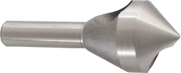 Keo - 1" Head Diam, 3/8" Shank Diam, 0 Flute 90° Cobalt Countersink - Bright Finish, 2-5/8" OAL, Single End, Straight Shank, Right Hand Cut - All Tool & Supply