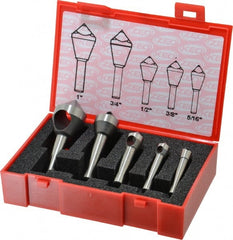 Keo - 5 Piece, 5/16 to 1" Head Diam, 90° Included Angle, Single End Countersink Set - All Tool & Supply