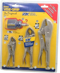 Irwin - 4 Piece Locking Plier Set - Comes in Display Card - All Tool & Supply