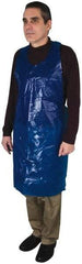 PRO-SAFE - 28" Wide x 46" Long x 4 mil Thick Coat Apron - Polyethylene, Blue, Waterproof - All Tool & Supply