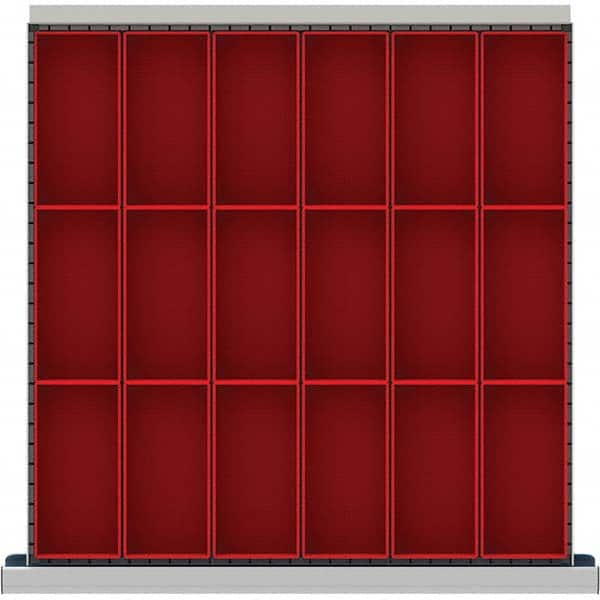 LISTA - 18-Compartment Drawer Divider Layout for 3.15" High Drawers - All Tool & Supply