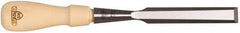 Stanley - 9-21/64" OAL x 5/8" Blade Width Wood Chisel - 5/8" Tip, Hornbeam Wood Handle - All Tool & Supply