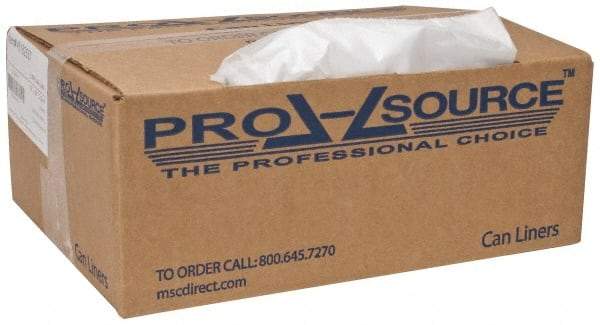 PRO-SOURCE - 1.5 mil Thick, Heavy-Duty Trash Bags - 38" Wide x 58" High, Clear - All Tool & Supply