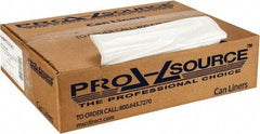 PRO-SOURCE - 1.25 mil Thick, Heavy-Duty Trash Bags - 33" Wide x 39" High, Clear - All Tool & Supply