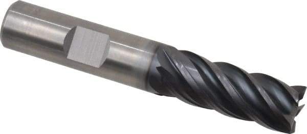 Kennametal - 1/2", 5 Flute, Solid Carbide, 0.015" Corner Radius End Mill - 3" OAL, 1-1/4" LOC - All Tool & Supply