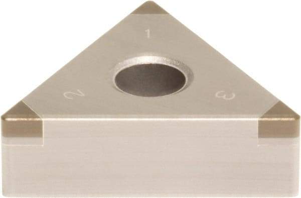 Sumitomo - 3NU-TNGA331 Grade BNX20 PCBN Turning Insert - Uncoated, 60° Triangle, 3/8" Inscr Circle, 3/16" Thick, 1/64" Corner Radius - All Tool & Supply