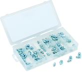 70 Pc. Grease Fitting Assortment - Contains: straight; 45 degree and 90 degree - All Tool & Supply