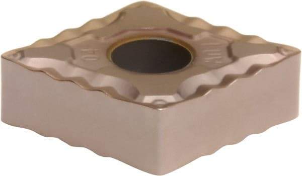 Sumitomo - CNMG431 ELUW Grade T3000Z Cermet Turning Insert - TiN/AlN Finish, 80° Diamond, 1/2" Inscr Circle, 3/16" Thick, 1/64" Corner Radius - All Tool & Supply