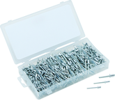 500 Pc. Aluminum Rivet Assortment - rustproof aluminum rivet body; steel mandrel - All Tool & Supply