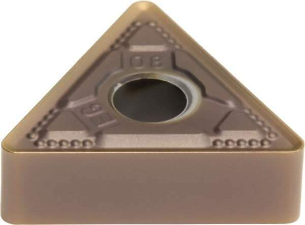 Sumitomo - TNMG332 EEG Grade AC520U Carbide Turning Insert - TiAlN/AlCrN Finish, 60° Triangle, 1/2" Inscr Circle, 3/16" Thick, 1/32" Corner Radius - All Tool & Supply