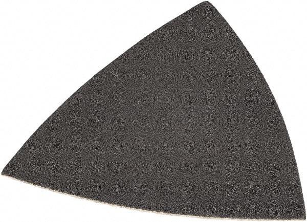 DeWALT - 220 Grit, Aluminum Oxide TriangleSanding Sheet - 3-1/2" Long x 3-3/4" Wide, Very Fine Grade, Weighted Cloth Backing - All Tool & Supply