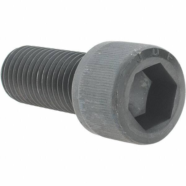 Value Collection - 7/8-9 UNC Hex Socket Drive, Socket Cap Screw - Alloy Steel, Black Oxide Finish, Fully Threaded, 2" Length Under Head - All Tool & Supply