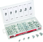 110 Pc. Grease Fitting Assortment - stright and 90 degree fittings - All Tool & Supply