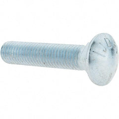 Value Collection - 5/8-11 UNC 3" Length Under Head, Standard Square Neck, Carriage Bolt - Grade 5 Steel, Zinc-Plated Finish - All Tool & Supply