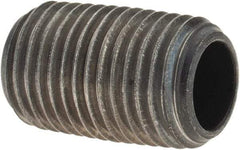 Value Collection - 1/4" Diam Black Pipe Nipple - Threaded - All Tool & Supply