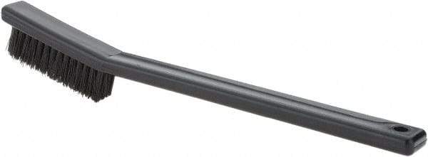 Weiler - 3 Rows x 7 Columns Nylon Scratch Brush - 7" OAL, 1/2 Trim Length, Plastic Handle - All Tool & Supply