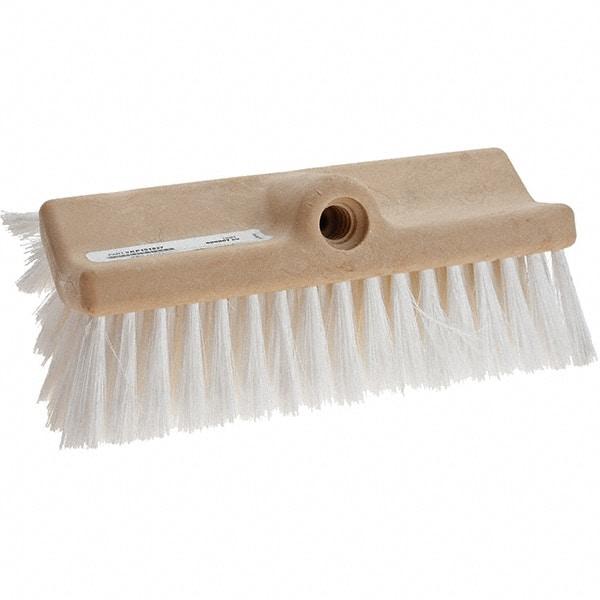 Weiler - Synthetic Scrub Brush - 10" Long Head, White - All Tool & Supply