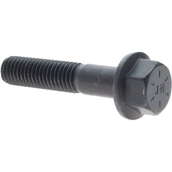 Value Collection - 1/2-13 UNC, 2-1/2" Length Under Head, Hex Drive Flange Bolt - 1-1/4" Thread Length, Grade 8 Alloy Steel, Smooth Flange, Uncoated - All Tool & Supply