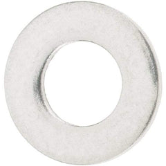 Value Collection - #8 Screw, Grade 18-8 Stainless Steel Standard Flat Washer - 3/16" ID x 7/16" OD, 0.049" Thick - All Tool & Supply