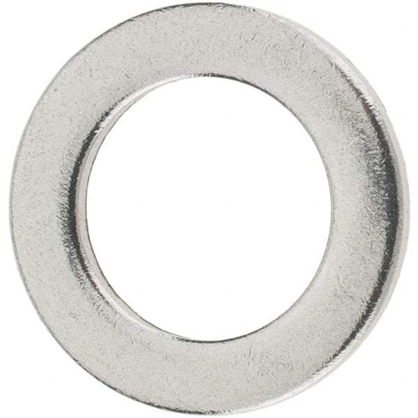 Value Collection - 3/8" Screw, Grade AN960 Stainless Steel Standard Flat Washer - 0.39" ID x 5/8" OD, 0.063" Thick, Passivated Finish, Meets Military Specifications - All Tool & Supply