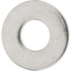 Value Collection - 1/4" Screw, Grade 18-8 Stainless Steel Flat Washer - 0.312" ID x 0.734" OD, 0.065" Thick - All Tool & Supply