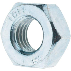 Value Collection - M10x1.50 Metric Coarse Steel Right Hand Hex Nut - 17mm Across Flats, 8mm High, Zinc-Plated Finish - All Tool & Supply