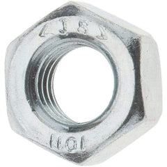 Value Collection - M8x1.25 Metric Coarse Steel Right Hand Hex Nut - 13mm Across Flats, 6.5mm High, Zinc-Plated Finish - All Tool & Supply