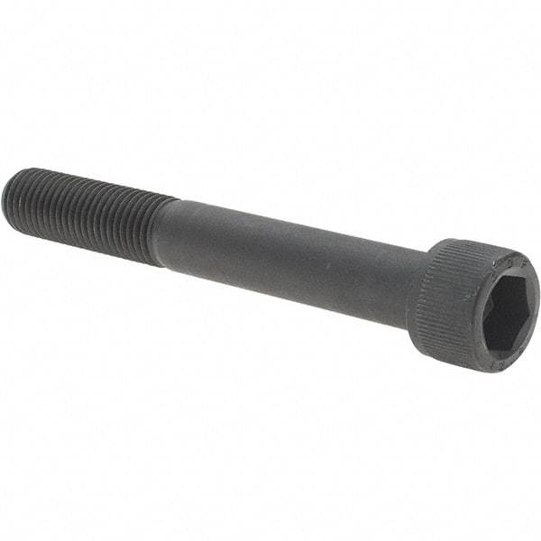 Value Collection - M16x2.00 Metric Coarse Hex Socket Drive, Socket Cap Screw - Grade 12.9 Alloy Steel, Black Oxide Finish, Partially Threaded, 120mm Length Under Head - All Tool & Supply