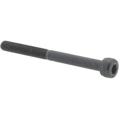 Value Collection - M4x0.70 Metric Coarse Hex Socket Drive, Socket Cap Screw - Grade 12.9 Alloy Steel, Black Oxide Finish, Partially Threaded, 45mm Length Under Head - All Tool & Supply