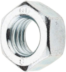 Value Collection - M14x2.00 Metric Coarse Steel Right Hand Hex Nut - 22mm Across Flats, 11mm High, Zinc-Plated Finish - All Tool & Supply