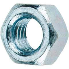 Value Collection - M6x1.00 Metric Coarse Steel Right Hand Hex Nut - 10mm Across Flats, 5mm High, Zinc-Plated Finish - All Tool & Supply