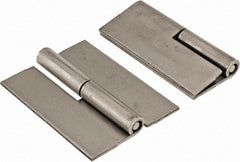 Value Collection - 1.87" Wide x 0.075" Thick, Slip Joint Hinge - Steel, Plain Finish - All Tool & Supply