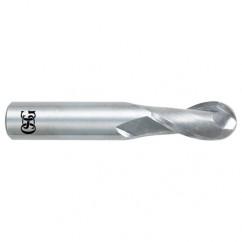 7/32" Dia. - 2-1/2" OAL - Bright CBD - Ball End SE EM - 2 FL - All Tool & Supply