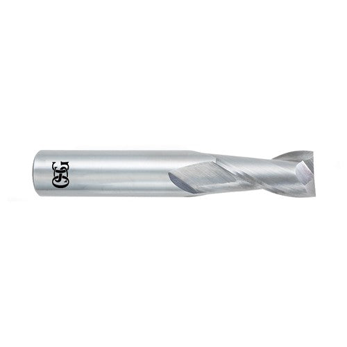 ‎1/16″ Dia. × 1/8″ Shank × 3/16″ DOC × 1-1/2″ OAL, Carbide, Bright, 2 Flute, Square, Solid End Mill - All Tool & Supply