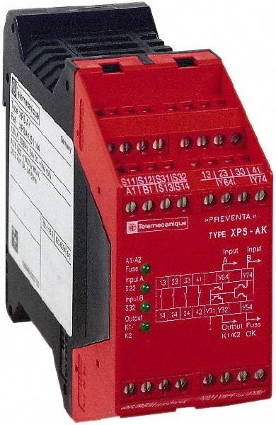 Schneider Electric - 115 VAC & 24 VDC, 9 VA Power Rating, Electromechanical & Solid State Screw Clamp General Purpose Relay - 10 Amp at 24 VDC, 90mm Wide x 99mm High x 114mm Deep - All Tool & Supply