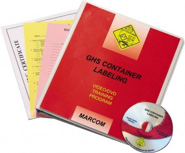 Marcom - GHS Container Labeling, Multimedia Training Kit - 12 Minute Run Time DVD, 1 Course, English - All Tool & Supply