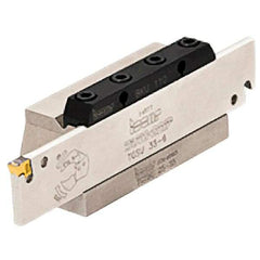 Iscar - Tool Block Style TGTBU, 2.2" Blade Height, 5.118" OAL, 3.27"& OAH, Indexable Cutoff Blade Tool Block - 1-1/2" Shank Height, 1.614" Shank Width, Series Tang-GripIQ - All Tool & Supply