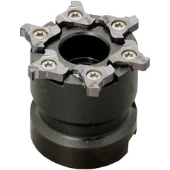 Iscar - Arbor Hole Connection, 0.157" Cutting Width, 0.189" Depth of Cut, 2" Cutter Diam, 3/4" Hole Diam, 6 Tooth Indexable Slotting Cutter - TRIB-SM Toolholder, TRI Insert, Right Hand Cutting Direction - All Tool & Supply